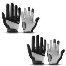 주원 굿라이프 라이딩장갑 2종세트, (블랙+블랙)