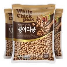 현대농산 수입 병아리콩 500g, 3개