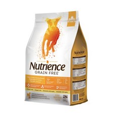 Nutrience 無穀主食-火雞雞肉+鮮魚配方乾糧, 2.5kg, 1個, 火雞肉, 雞肉, 鮭魚