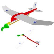 2set 항공과학 전문가개발 곡예비행 고무동력기 어린이날선물 초등학교 IQ