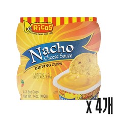 리코스 나쵸치즈소스 4개입, 400g, 4개