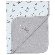 baa baa sheepz 抱抱羊 雙層被毯 新生兒至3歲適用, 80 x 100cmm, 甜夢藍