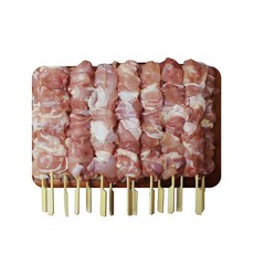 왕순살 닭꼬치 15꼬치 통닭다리살 대용량 업소용 도매 캠핑 음식 수제꼬치 간식 안주, 1개, 1.5kg