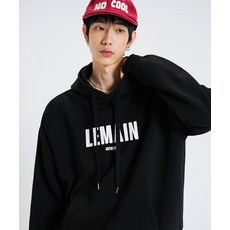 리메인세컨드 LEMAIN SND 오버핏 시그니처 로고 후디 블랙 YSLMHD05 422100