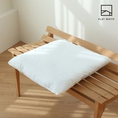 플랫화이트 방수기능 알러지케어 중량UP 탄탄한 프리미엄 방석솜, 1개, 화이트
