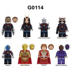 마블 엑스맨 가오갤 조립 미니 피규어 호환 블록, 가오갤 8종-G0114, 가오갤 8종-G0114, 1개