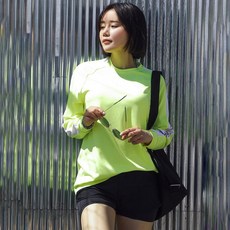 VERAF 螢光素色寬版長袖泳衣