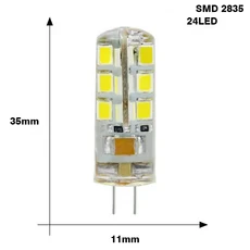 3W 5W 9W 12W 15W 21W SMD3014 G4 LED 램프 DC 12V/AC 220V 실리콘 전구 24/32/48/64/104 152LED 교체 10W, [02] 5W, [02] DC12V, [01] Cold White, 1개