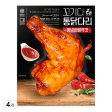 꼬기다 오븐 통닭다리 양념바베큐맛, 4개, 190g