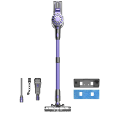 최신형 틴도우 차이슨 무선 청소기 BLDC 흡입력 좋은 진공청소기 +물걸레 기트+다양한 구성품, 퍼플, V07