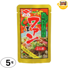 니비시 나가사키 짬뽕국물 원액 짬뽕소스 사은품 추가증정, 5개, 80g