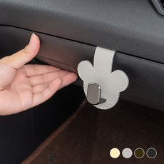 [2개묶음] 조수석 글로브 박스 후크 수납 고리 SD-251255 차량용 폰젤 rc0+948BC, 블랙_FREE