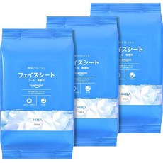 by 얼굴 시트 쿨 무향료 44장×3개, 1개, 1g