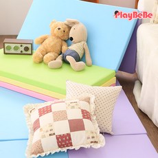 플레이베베 층간소음방지매트 놀이방 폴더매트 파스텔 5단 (140x250)
