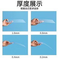 PVC透明片 A4尺寸 適用於痛包 吧唧 絲帶 二次元相框, 1個, 厚度 0.3毫米mm 較軟 可剪裁,雙面貼膜2釐米*2釐米 一張, A4, 雙面貼膜2釐米*2釐米
