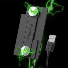 알리노 오토바이 배달대행 가정용 충전패드, 블랙