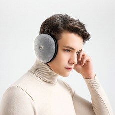 1+1 윈윈리빙 대왕 소리 구멍 방한 귀마개 청은 대형 14cm, 1세트, 블랙+블랙