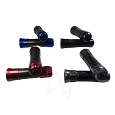 JS 碳纖維握把 鋁合金握把 適用於勁戰 SMAX FORCE CUXI GTR, 1個, 黑色120mm