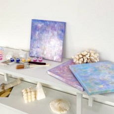 언더워터 블루_바닷속무도회 백드롭 페인팅 나이프 세트 취미 미술 그림 그리기, 3호(27.3 x 22.0cm), 1개