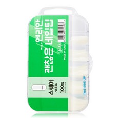 코코네일 엔리안 네일팁 스퀘어팁 내추럴(불투명) 100T (오벌/패디/레귤러/풀팁/스퀘어/C커브), 1세트, 내츄럴