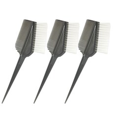 루시피 와이드 염색솔 염색빗 염색붓 브러쉬, 3개, 그레이