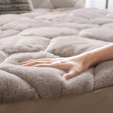 텍스스테드 육각형 토끼털 침대 매트리스커버 겨울용