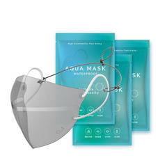 CLA 워터프루프 아쿠아 마스크 대형 스트랩 포함, 2매입, 3개, 시크블랙