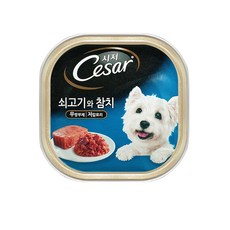 시저 애견간식 캔, 소+참치, 100g, 24개