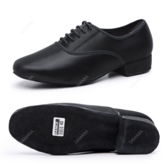 SAMARA 남성 댄스화 성인 라틴 줌바 재즈화 가죽 PU 구두 2.5cm