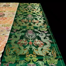 加厚哈達 藏族加厚刺繡哈達, 哈達綠色1條 長2.8米寬36cm, 1個