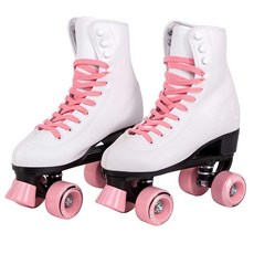 C SEVEN C7skates 쿼드 롤러 스케이트 | 레트로 디자인 캔디 핑크 여성용 10 / 남성용 9 172825