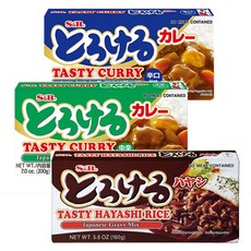 에스앤비 하이라이스1개 + 에스비 토로케로 카레 매운맛1개 + 중간맛1개 (총3개)