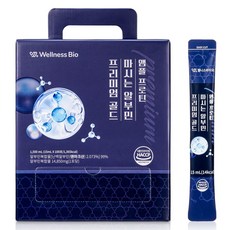 웰니스바이오 앰플 프로틴 마시는 알부민 프리미엄 골드 100포, 1개, 1.5kg
