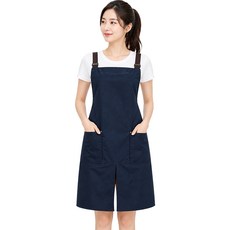 여성 여름 초경량 앞치마, 1개, 네이비