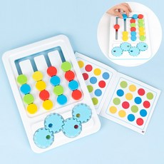 스마트컬러보드 + 문제지 색상매칭 슬라이딩 퍼즐 두뇌발달놀이, 1개
