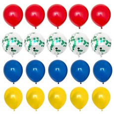 생일 파티 학예회 이벤트 할로윈 용품 서커스 풍선 매직 광대 라텍스 에어 글로브 카니발 장식 베이비 샤워 10 개/세트, 10pcs, Option17