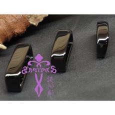 Antipas安提帕斯手工皮革---銅製寬版皮帶環(黑色), 1個, 30mm