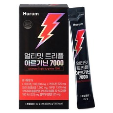 얼티밋 트리플 아르기닌 7000 식약처인증 HACCP 고함량 아르기닌 7000mg, 1개, 300g