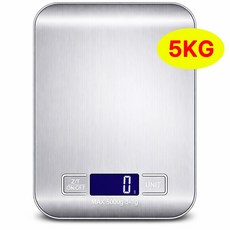 센스팟 디지털 주방 전자저울 5kg, 1개, S화이트