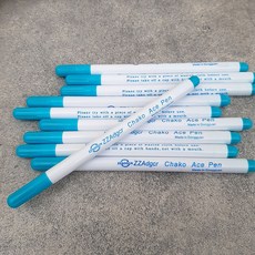 차코수성펜 - 수용성펜 자수도안펜 퀼트펜 블루 챠크펜 규방공예 아플리케 패치워크 도매 대량판매, 1개