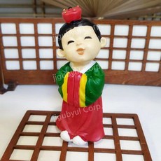 한복인형 한복 귀여운 저고리 한국 전통 민속 인형 장식품 한식당, 딸(딸(옆4cmx세로10cm), f. 딸(딸(옆4cmx세로10cm), 3박스