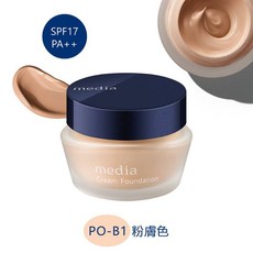 media媚點 極上粉嫩保濕粉底霜 亮膚色 柔膚色 健康膚色 淺膚色, 粉膚色PO-B1, 1個