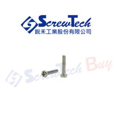 銳禾 十字槽 M1.6x8 盤頭/丸頭 機械牙 五彩鍍鋅 螺絲 100入組, 1個