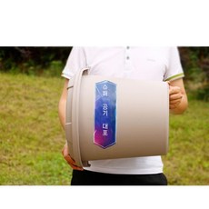 공기대포 과학 연기 레크레이션 에어캐논 놀이 키트 과학실험 제연기 도넛 도구 실험 대형, 2. 미니호 그레이 에어포+멜빵(제연기 미포함)