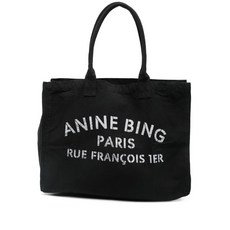 애니빙 캔버스 로고 토트 백