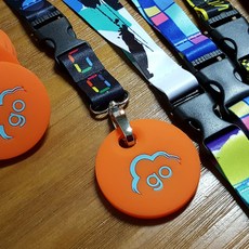 機車鑰匙扣掛繩, go橘鑰匙套, 1個