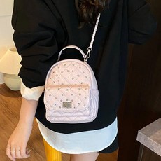 투니스 여성 다이아몬드 퀼팅 체인 백팩