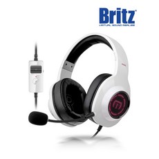 브리츠 KG30 가상 7.1채널 게이밍 헤드셋 PC 헤드폰 고성능 마이크 화이트