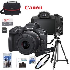 CANON EOS R100 18-45 KIT+256G+정품가방+삼각대+KENKO AIR UV 필터+크리닝킷+LCD필름+리더기 고용량 브이로그 풀패키지