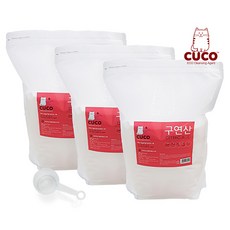 한내음 CUCO 구연산 베이직 가습기 세척 물때 청소 섬유유연제, 5kg, 3개